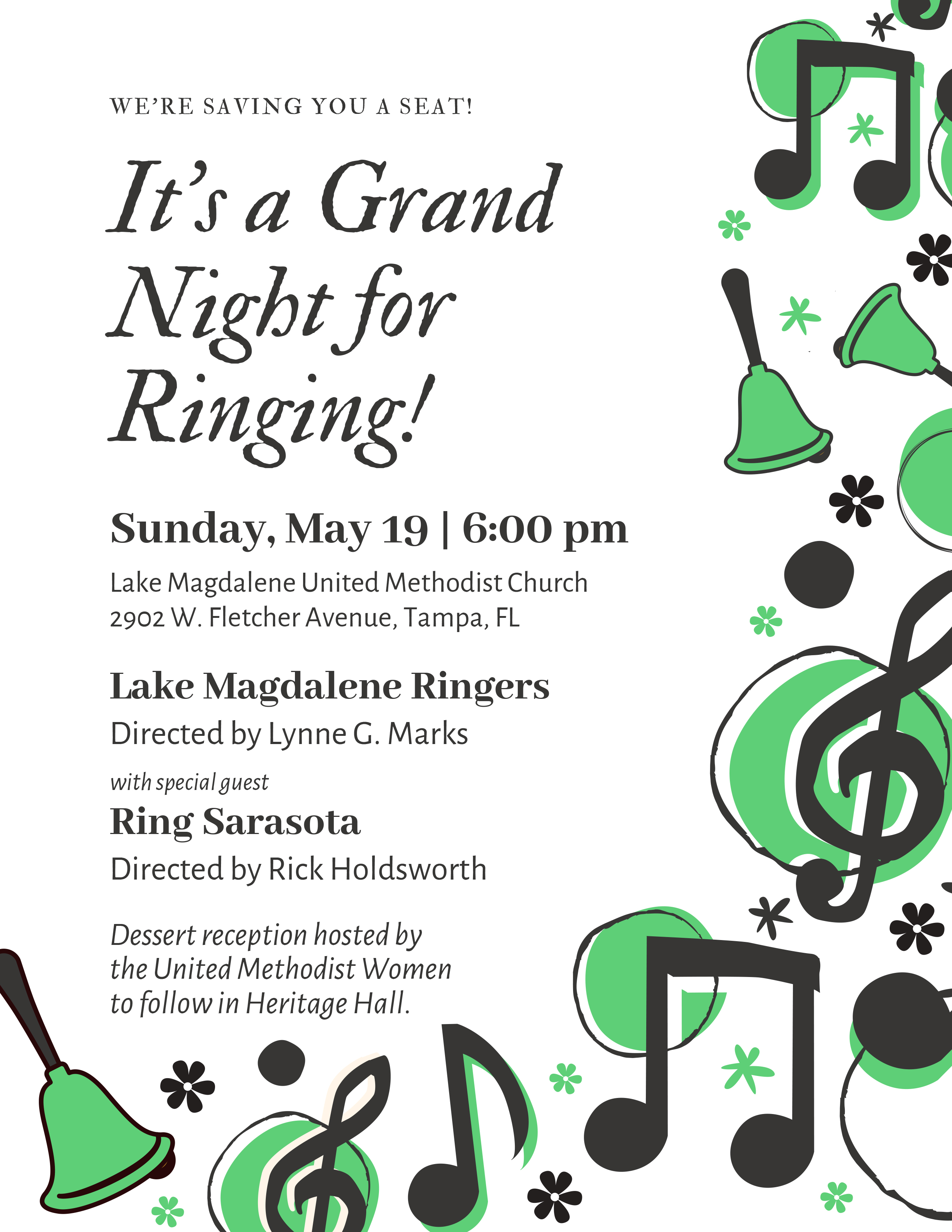 Ring Sarasota Joins Lake Magdalene Ringers for “A Grand Night for Ringing”
